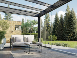 menuiserie macon - baie pliante macon - sunflex macon - fermeture terrasse macon